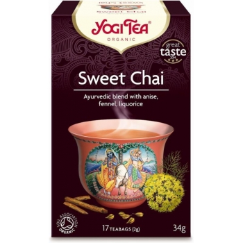 HERBATKA SŁODKI CHAI (SWEET CHAI) BIO (1 7 x 2 g) 34 g - YOGI TEA