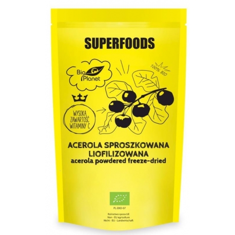 ACEROLA SPROSZKOWANA LIOFILIZOWANA  BIO  100 g -  BIO PLANET