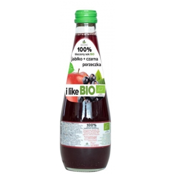 SOK JABŁKOWY Z CZARNĄ PORZECZKĄ BIO 300  ml - DOLINA CZERSKA