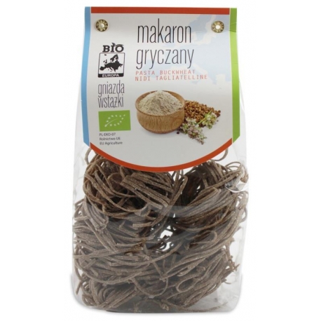 MAKARON (GRYCZANY) GNIAZDA WSTĄŻKI BIO 2 50 g - BIO EUROPA