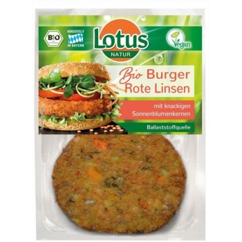 BURGERY WARZYWNE Z SOCZEWICĄ BIO 160 g -  LOTUS
