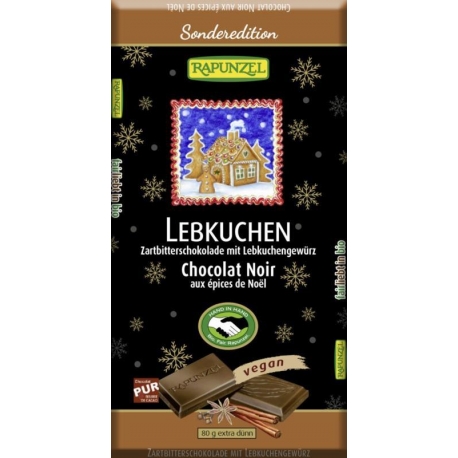 CZEKOLADA DESEROWA Z PRZYPRAWĄ DO PIERNI KA BIO 80 g - RAPUNZEL