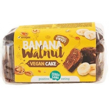 CIASTO BANANOWE Z ORZECHAMI WŁOSKIMI BIO  350 g - TERRASANA