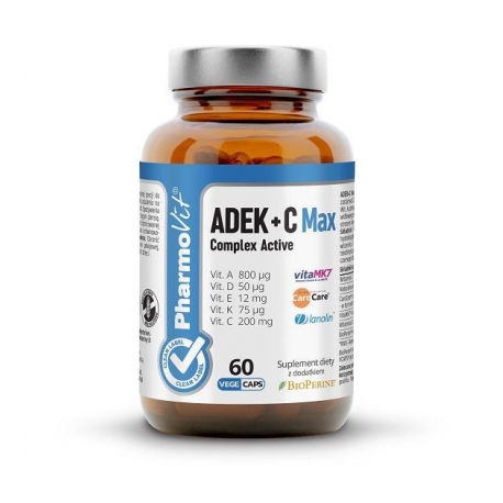 WITAMINY ADEK + WITAMINA C COMPLEX 60 KA PSUŁEK 21,2 g - PHARMOVIT (CLEAN LABEL)