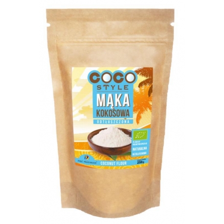 MĄKA KOKOSOWA ODTŁUSZCZONA BEZGLUTENOWA  BIO 250 g - PIĘĆ PRZEMIAN