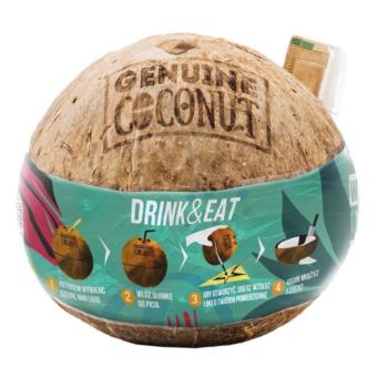 KOKOS BIO ZE SŁOMKĄ 750 g - GENUINE COCO NUT