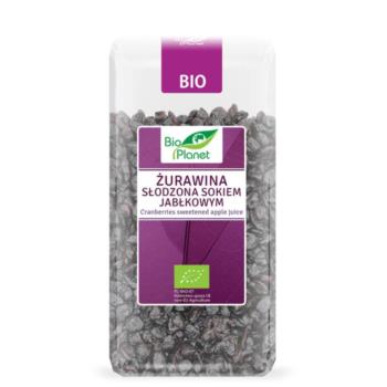 ŻURAWINA SŁODZONA SOKIEM JABŁKOWYM BIO 4 00 g - BIO PLANET