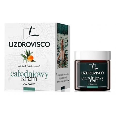 KREM DO TWARZY ODŻYWCZY NA DZIEŃ I NA NO C ROKITNIK I OLEJ Z MORELI 50 ml - UZDRO