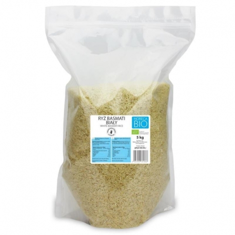 RYŻ BASMATI BIAŁY BEZGLUTENOWY BIO 5 kg  - HORECA