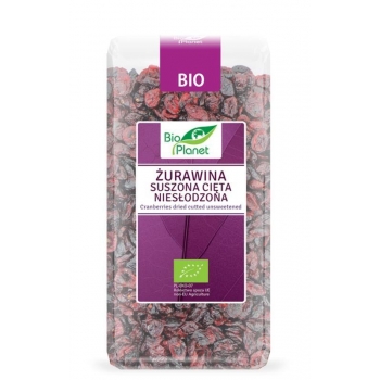 ŻURAWINA SUSZONA CIĘTA NIESŁODZONA BIO 4 00 g - BIO PLANET