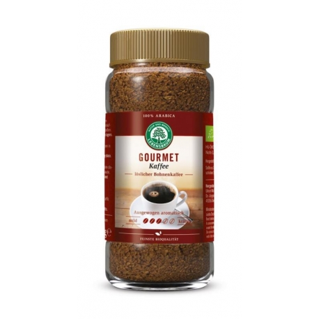 KAWA ROZPUSZCZALNA LIOFILIZOWANA ARABICA  GOURMET 100 % BIO 100 g - LEBENSBAUM