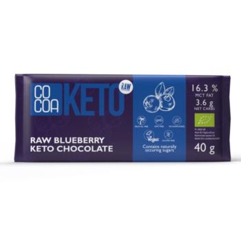 CZEKOLADA KETO Z JAGODAMI I OLEJEM MCT B EZ DODATKU CUKRU BIO 40 g - COCOA