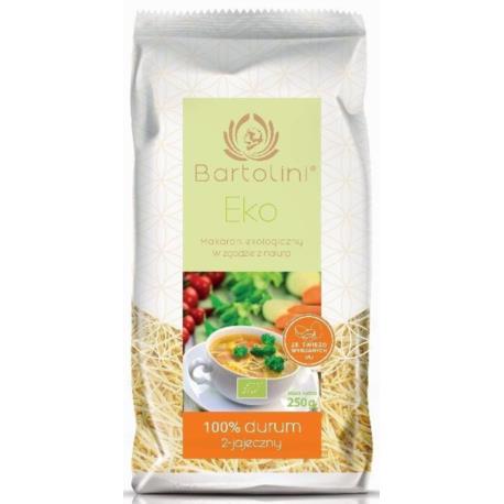 MAKARON (2-JAJECZNY) KRAJANKA CIENKA BIO  250 g - BARTOLINI