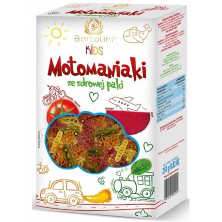 MAKARON (5-SMAKOWY) DLA DZIECI MOTOMANIA KI 250 g - BARTOLINI