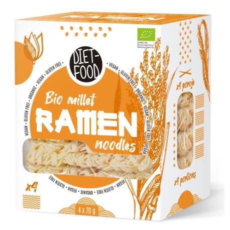 MAKARON (JAGLANY) RAMEN BEZGLUTENOWY BIO  280 g - DIET-FOOD