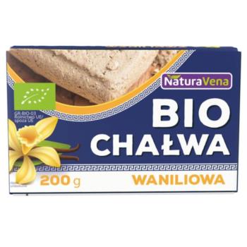 CHAŁWA O SMAKU WANILIOWYM BIO 200 g - NA TURAVENA