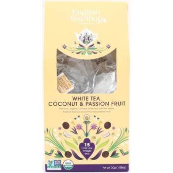 HERBATA BIAŁA - KOKOS - MARAKUJA BIO PIR AMIDKI (15 x 2 g) 30 g - ENGLISH TEA SHO