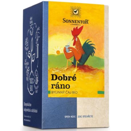 HERBATKA ZIOŁOWA NA DZIEŃ DOBRY (GOOD MO RNING) BIO (18 x 1,5 g) 27 g - SONNENTOR