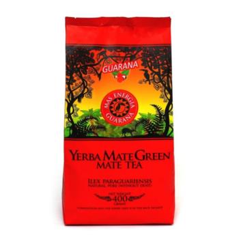 YERBA MATE GREEN MAS ENERGIA GUARANA 400  g - ORGANIC MATE GREEN