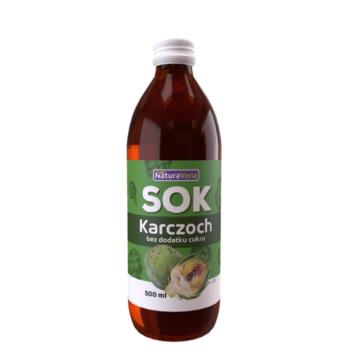 SOK Z KARCZOCHA 100 %  500 ml - NA.TURAV ENA