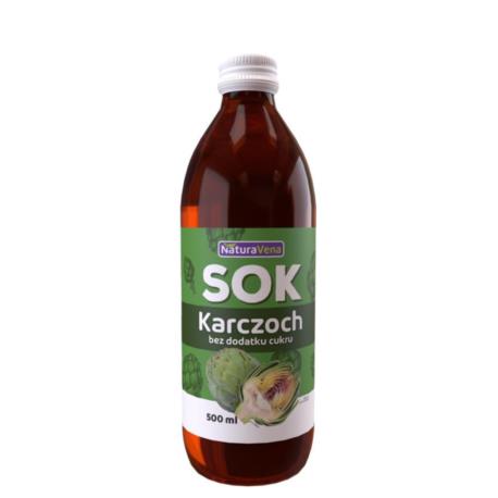 SOK Z KARCZOCHA 100 %  500 ml - NA.TURAV ENA