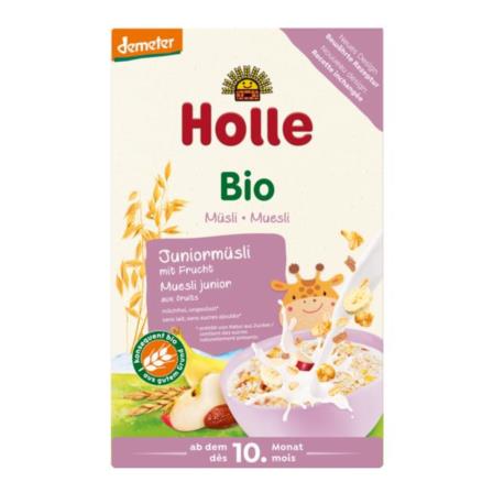 KASZKA MUSLI JUNIOR Z OWOCAMI OD 10 MIES IĄCA DEMETER BIO 250 g - HOLLE