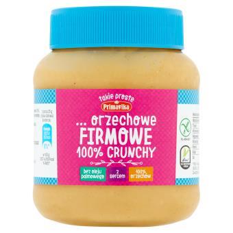 PASTA Z PRAŻONYCH ORZESZKÓW ZIEMNYCH FIR MOWA CRUNCHY BEZGLUTENOWA 350 g - PRIMAV