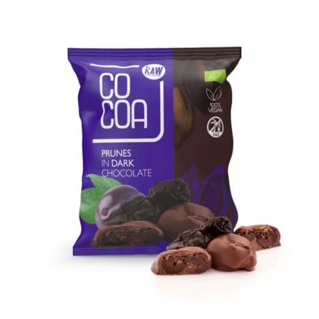 ŚLIWKI KALIFORNIJS.KIE W CZEKOLADZIE CIE MNEJ BIO 70 g - COCOA