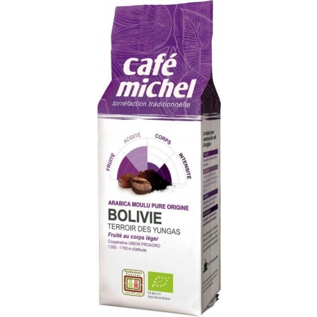 KAWA MIELONA ARABICA BOLIWIA FAIR TRADE  BIO 250 g - CAFE MICHEL