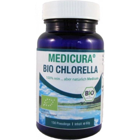 CHLORELLA W PASTYLKACH (GLONY) BIO 60 g  (150 szt.) - MEDICURA