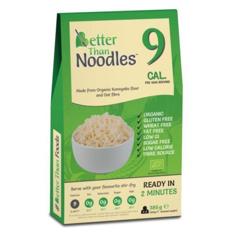 MAKARON KONJAC NOODLE BEZGLUTENOWY BIO 3 85 g - BETTER THAN FOODS