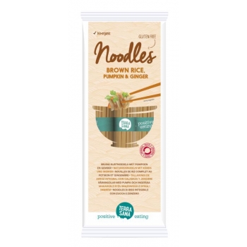 MAKARON (RYŻOWY RAZOWY Z DYNIĄ I IMBIREM ) BEZGLUTENOWY BIO 250 g - TERRASANA