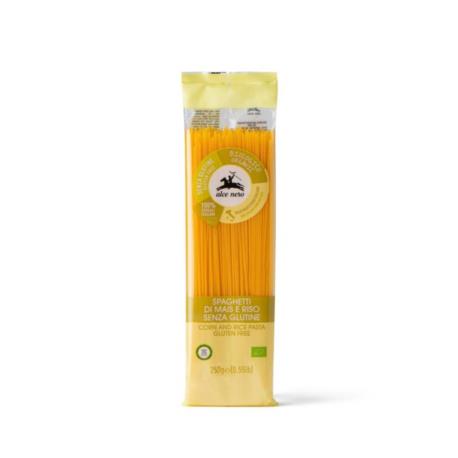 MAKARON (KUKURYDZIANO - RYŻOWY) SPAGHETT I BEZGLUTENOWY BIO 250 g - ALCE NERO