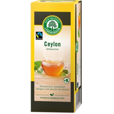 HERBATA CZARNA CEYLON EKSPRESOWA BIO (20  x 2 g) - LEBENSBAUM