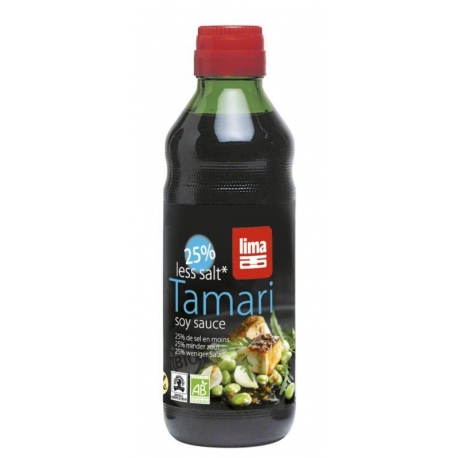 SOS TAMARI 25% MNIEJ SOLI BEZGLUTENOWY B IO 500 ml - LIMA