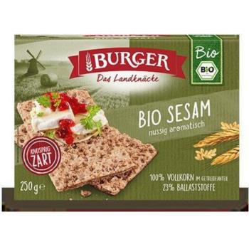 PIECZYWO CHRUPKIE ŻYTNIE RAZOWE Z SEZAME M BIO 250 g - BURGER