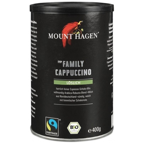 KAWA CAPPUCCINO FAMILY FAIR TRADE BIO 40 0 g - MOUNT HAGEN