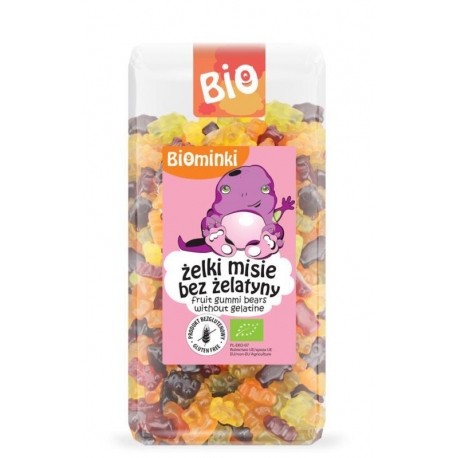 ŻELKI (MISIE) BEZ ŻELATYNY BIO 400 g - B IOMINKI