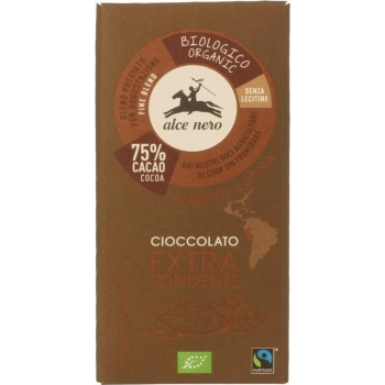 CZEKOLADA GORZKA FAIR TRADE BIO 100 g -  ALCE NERO