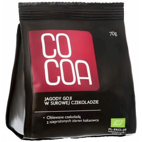 JAGODY GOJI W SUROWEJ CZEKOLADZIE BIO 70  g - COCOA