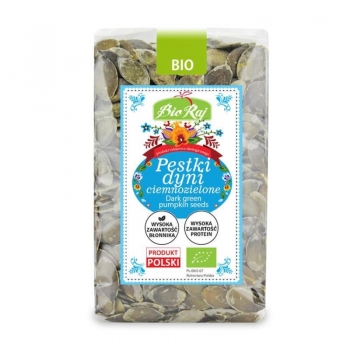 PESTKI DYNI CIEMNOZIELONE (UPRAWIANE W E UROPIE) BIO 300 g - BIO RAJ