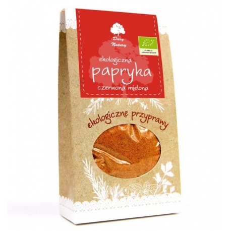 PAPRYKA CZERWONA SŁODKA MIELONA BIO 50 g  - DARY NATURY