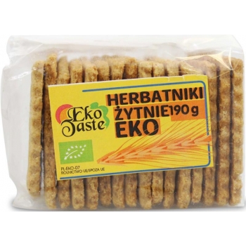 HERBATNIKI WEGAŃSKIE ŻYTNIE BIO 190 g -  EKO TASTE (TAST)
