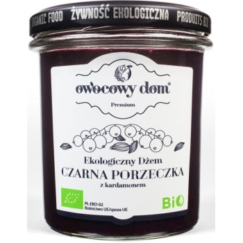 DŻEM CZARNA PORZECZKA Z KARDAMONEM BIO 2 90 g- OWOCOWY DOM