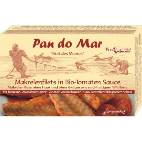 MAKRELA W BIO SOSIE POMIDOROWYM 120 g -  PAN DO MAR