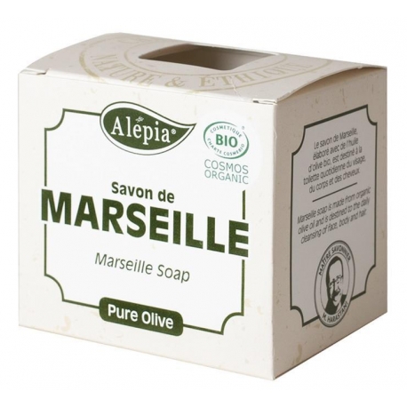 MYDŁO MARSYLSKIE OLIWKOWE 100% BIO 230 g  - ALEPIA