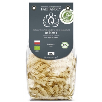 MAKARON (Z RYŻU BIAŁEGO) ŚWIDERKI .FUSIL LI BEZGLUTENOWY BIO 225 g - FABIJAŃSCY