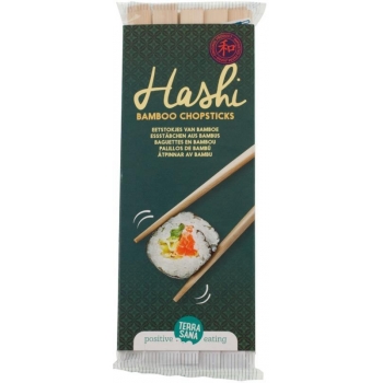 PAŁECZKI DO SUSHI BAMBUSOWE (HASHI) (10  par) - TERRASANA