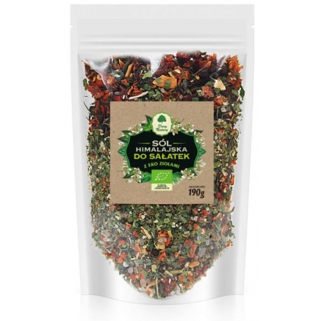 SÓL HIMALAJSKA Z ZIOŁAMI DO SAŁATEK BIO  190 g - DARY NATURY