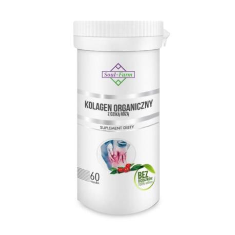 KOLAGEN MORSKI Z DZIKĄ RÓŻĄ 400mg 60 KAP SUŁEK - SOUL FARM